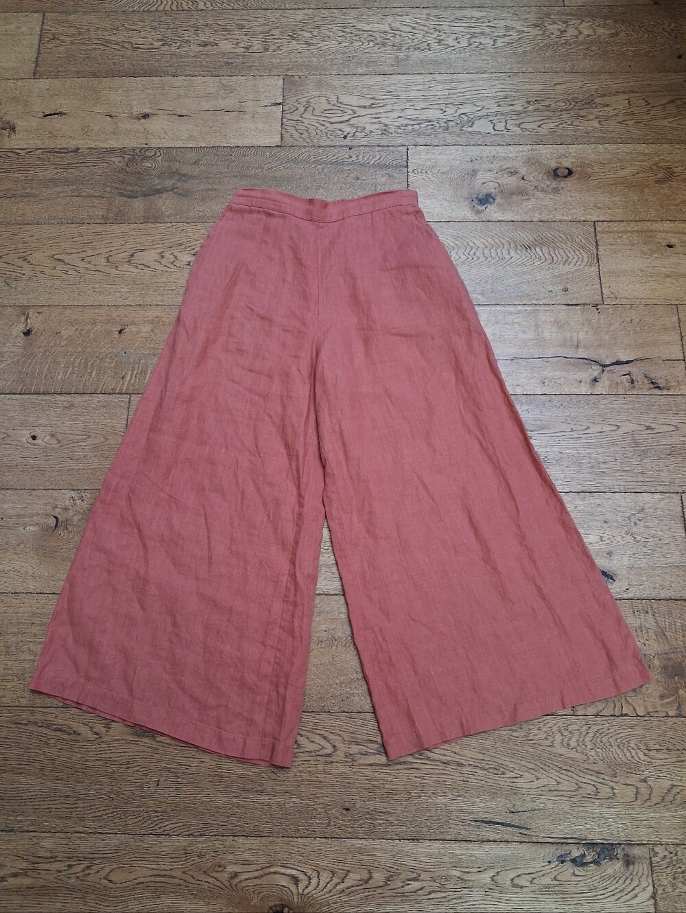 Rachel Craven Linen Pants Womens Size 0 Baggy Cropped